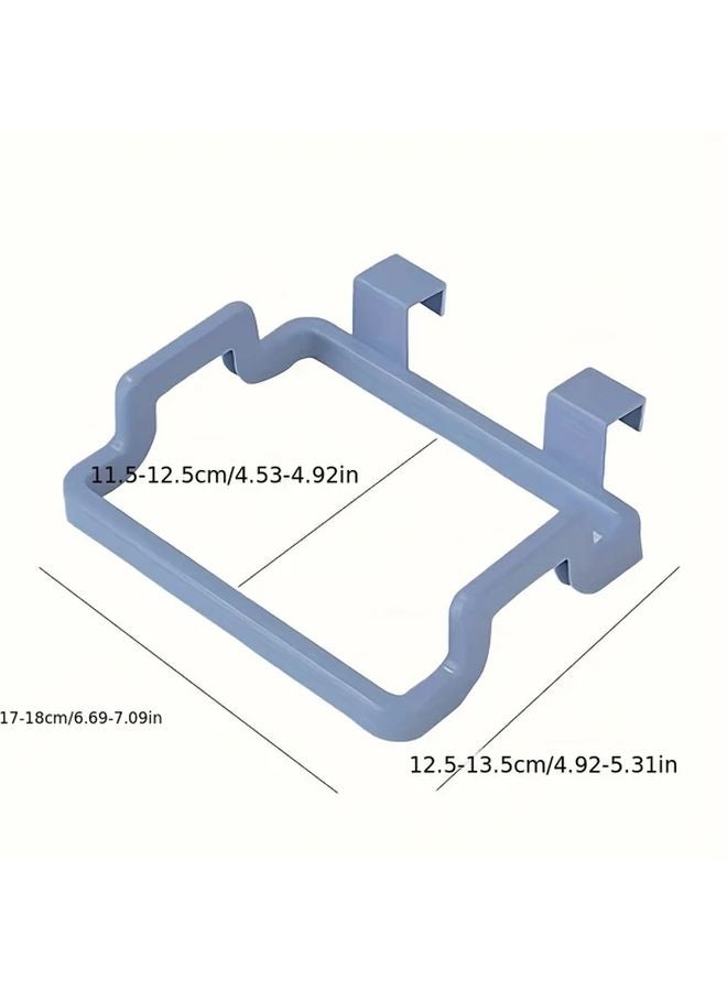 Green Easy Install Hangable Kitchen Cabinet Door Trash Rack Space Saving Garbage Bag Holder - Image 4